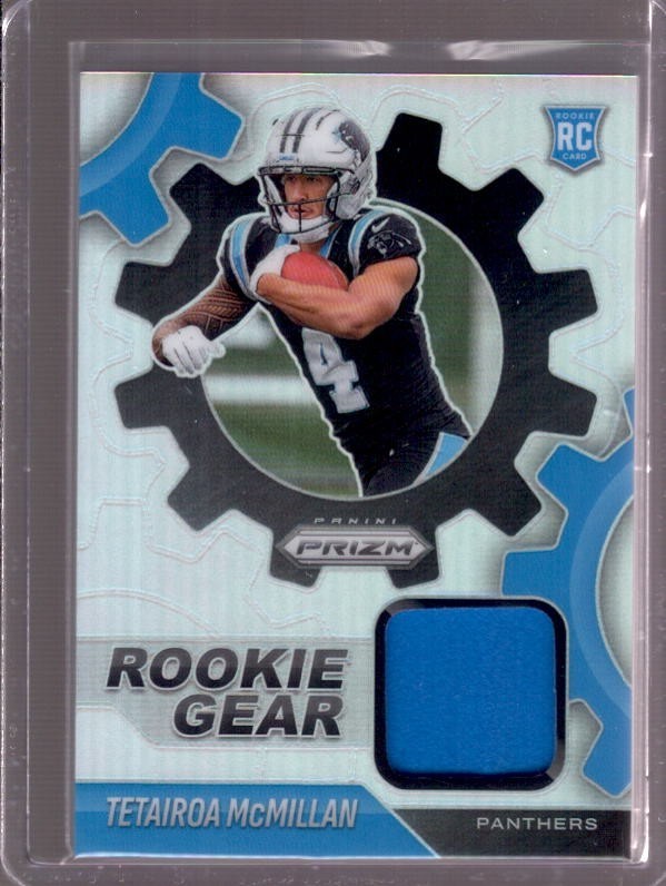 TETAIROA McMILLAN 2025 Panini Prizm Rookie Gear Silver Prizms RC Jersey #RGR-TMC