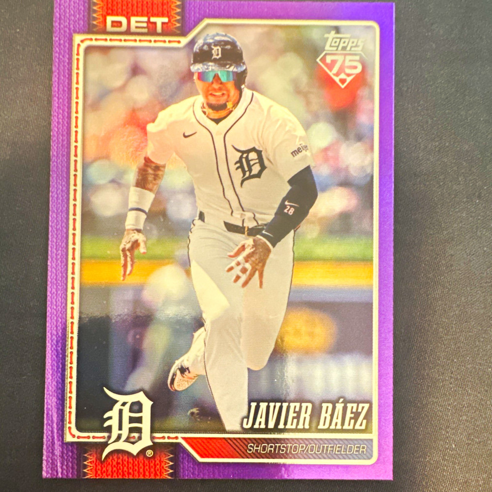 Topps 2026 Series 1 Javier Báez Detroit Tigers Purple Parallel #144 /250