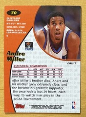 Andre Miller 2000-01 Topps Gold Label Basketball #70 Cleveland Cavaliers NM-MT