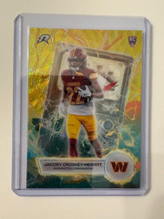 2025 Topps Resurgence Jacory Croskey-Merritt Voltaic Yellow /225 #VT-7 Commander