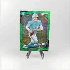 2025 Panini Prizm – Rookies Quinn Ewers #307 Neon Green Pulsar Prizm (RC)