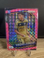 2025-26 Panini Prizm FIFA Exequiel Zeballos #174 Pink Mosaic Boca Juniors RC