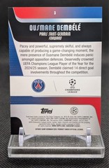 2025 Topps Chrome UEFA Ousmane Dembele /150 Blue X-Fractor Color Match PSG