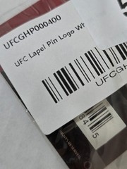 Pro Specialties Group UFC Lapel Pin Logo Beige Red