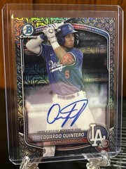 Eduardo Quintero AUTO Steel /100 2025 Bowman Mojo Los Angeles Dodgers