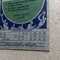 MOSES MALONE 1975-76 Topps Rookie RC #254 VG