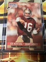 1991 Pro Set – Joe Montana #653 49ers HOF
