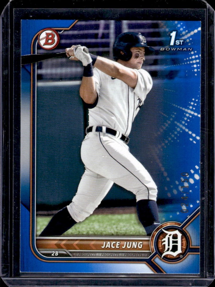 Jace Jung 2022 Bowman Draft #BD-15 Paper Blue /150