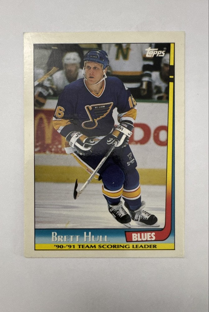 1991-92 Topps – Team Scoring Leaders Brett Hull #20
