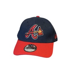 Atlanta Braves 9Forty New Era Adjustable Hat Classic Navy, Scarlett Red & White