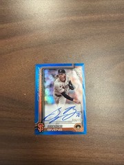 2025 Topps Chrome – Rookie Autographs Spencer Bivens #RA-SBI Blue Refractor /150