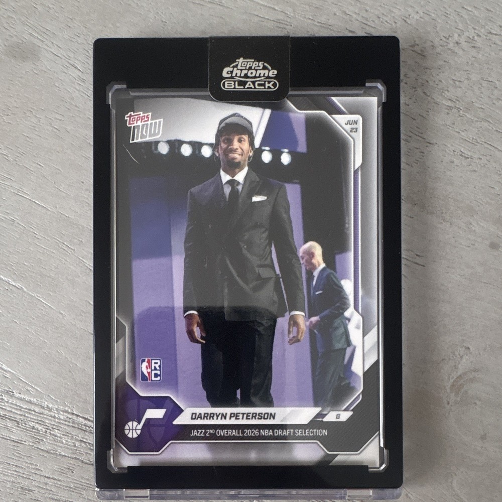 Topps Now Rookie Darryn Peterson Utah Jazz #2 Pick 2026 DPET FIRST NBA CARD