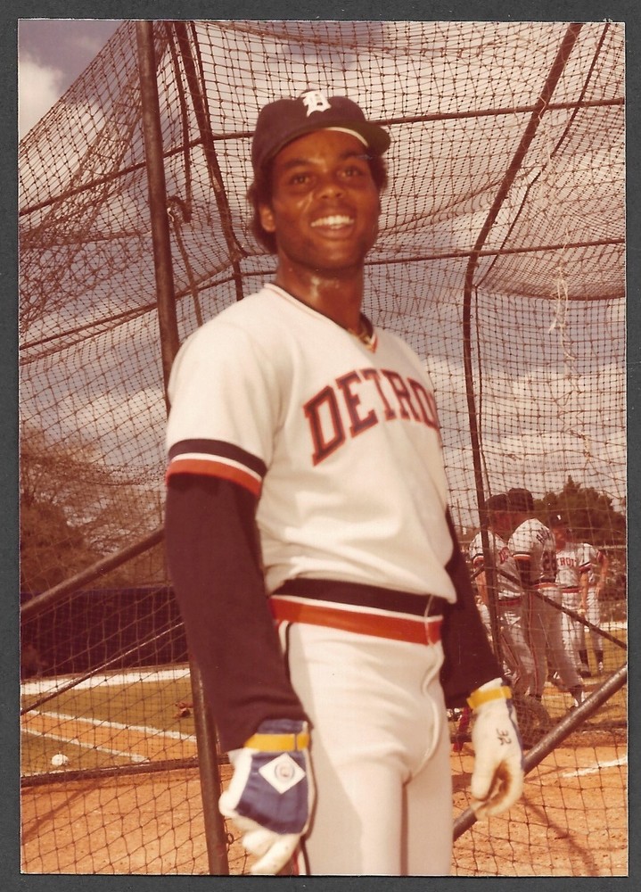 1980 Ricky Peters TIGERS UNSIGNED 3-1/2 x 4-7/8 ORIGINAL SNAPSHOT PHOTO #2