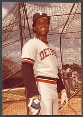 1980 Ricky Peters TIGERS UNSIGNED 3-1/2 x 4-7/8 ORIGINAL SNAPSHOT PHOTO #2