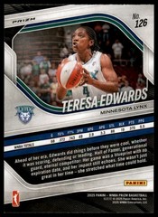 2025 Panini Prizm WNBA #126 Teresa Edwards White Seismic Prizms