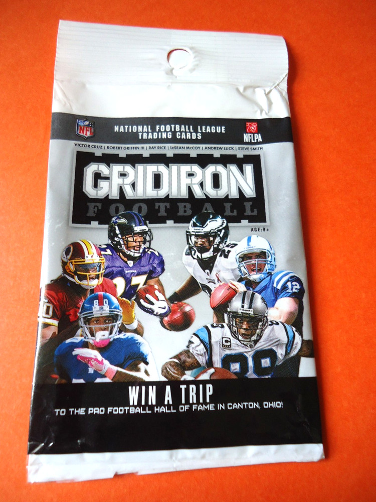 2012 Panini Gridiron Football empty card wrapper -NFL – Win a Trip