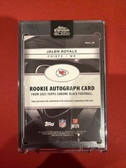 2025 Topps Chrome Black – Jalen Royals #RAU-JR Purple Mini-Diamond /75 RC Auto