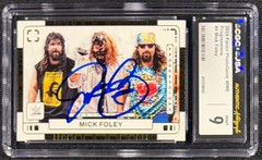 MICK FOLEY SIGNED 2024 WWE PANINI PHOTOGENIC PROGRESSIONS #4 CGC GRADE 9 JSA