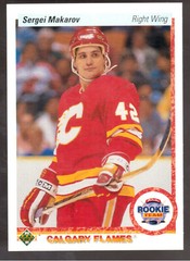 1990-91 UPPER DECK #336 SERGEI MAKAROV ROOKIE