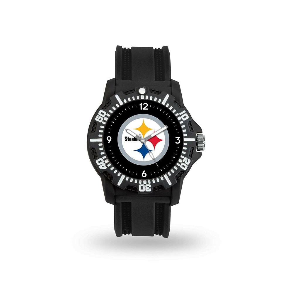 Pittsburgh Steelers Men&rsquo;s Black Watch – Steelers Gifts – Model Three Watch (NFL)
