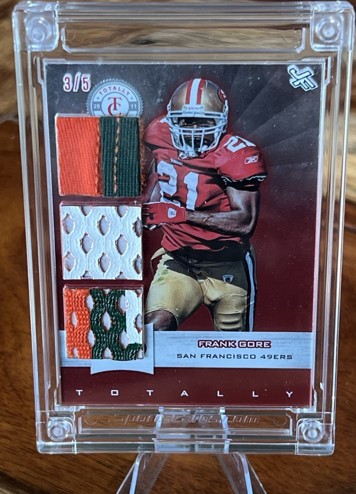 SportsCards.com Jersey Fusion 2022 Frank Gore #90 49ers Serial 3/5 Memorabilia