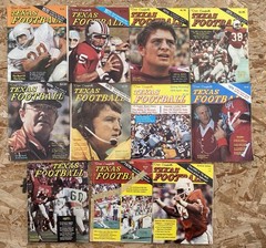 Dave Campbell’s Football 1970-1979 10 Magazine Lot