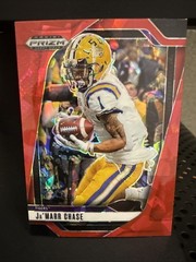 Ja&rsquo;Marr Chase #180 Prizm Draft Picks Red Ice Prizm 2025 LSU Tigers