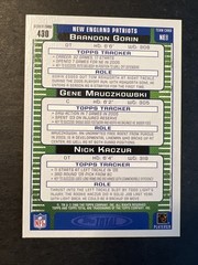 2006 Topps Total – Nick Kaczur, Brandon Gorin, Gene Mruczkowski #430 (RC)
