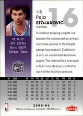 2005-06 Hoops #115 Peja Stojakovic – BSK