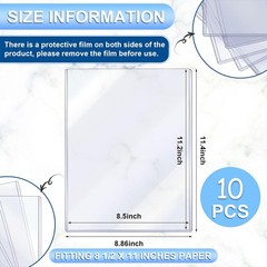 Clear Rigid Certificate Case 8.5×11&Prime; Top-Load Anti-paper Tearing Free Ship US