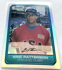 2006 Bowman Chrome Draft Baseball Eric Patterson Cubs Futures Game Refractor