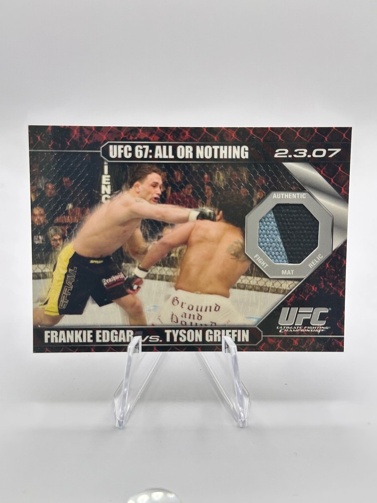 2009 Topps UFC Round 1 #DMEG Frankie Edgar / Tyson Griffin Debut Mat Relics