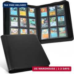 Toploader Storage Binder 9 Pocket Ringless Side Loading, Fits 288 Standard 3&Prime;×4&Prime;