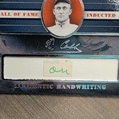 2019 Sportscards.Com A Word From Ty Cobb #TY-AWF Hall of Fame Relic