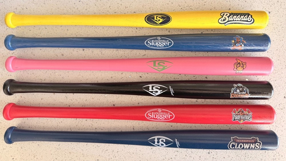 Savannah Bananas – Banana Ball Souvenir Bats All 6 Teams – Party Animals & More