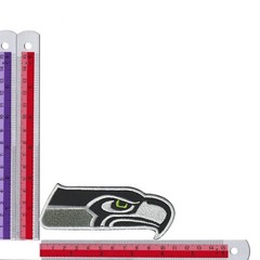 10 pcs WA Seattle Seahawks Nation Football Logo Size 4.3&Prime;x1.5&Prime; Sew Iron On Patch