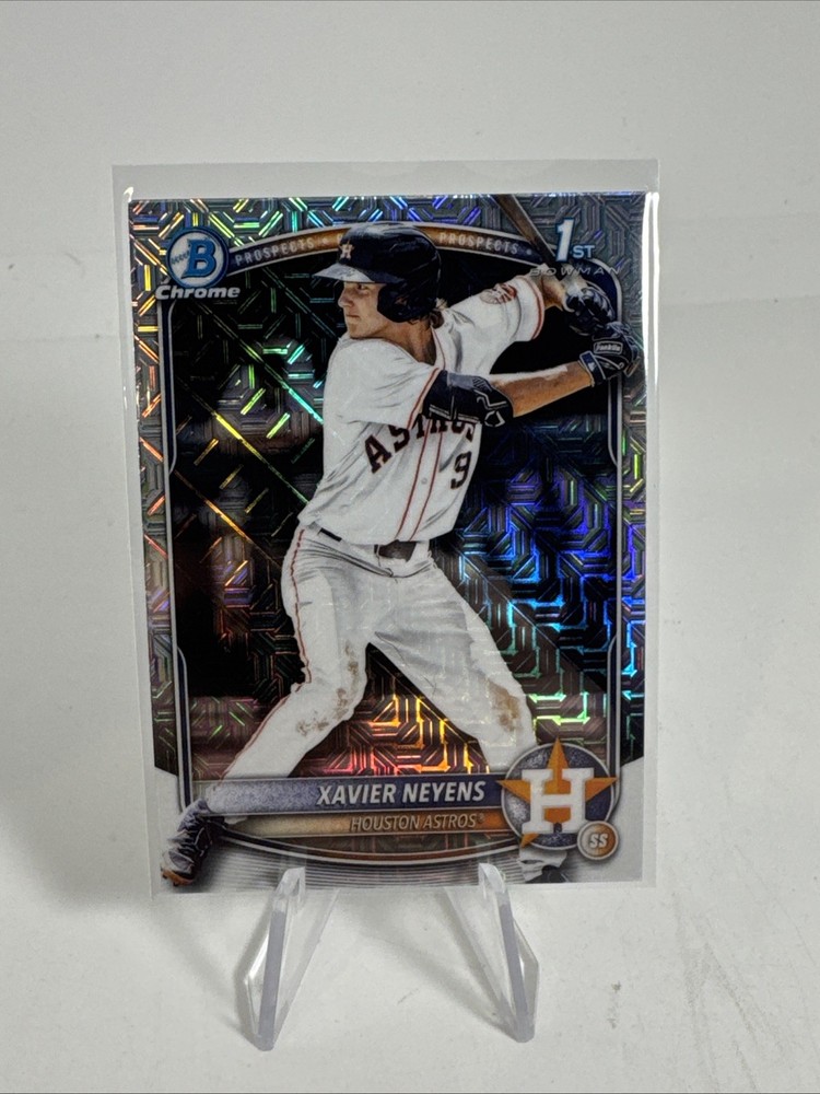 2025 Bowman Draft Xavier Neyens Chrome Mojo Refractor 1st Prospect #BDC-2 Astros