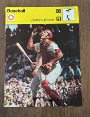 Johnny Bench Cincinnati Reds 1977 Sportscaster #04-22 Baseball Lausanne Japan