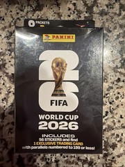 2026 Panini FIFA World Cup Hanger Box Includes 56 Stickers + 1 Exclusive Card