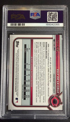 2022 Bowman Draft Chrome #BDC-80 Elly De La Cruz Aqua Lava Refractor /199 PSA 10