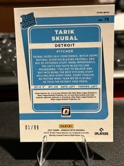 2021 Donruss Optic Rated Rookie Tarik Skubal #79 Pandora Prizm /99 1st On Print