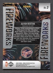 2025 Panini Prizm WNBA Fireworks #3 Aliyah Boston