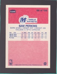 1986 Fleer #86 Sam Perkins Set Break