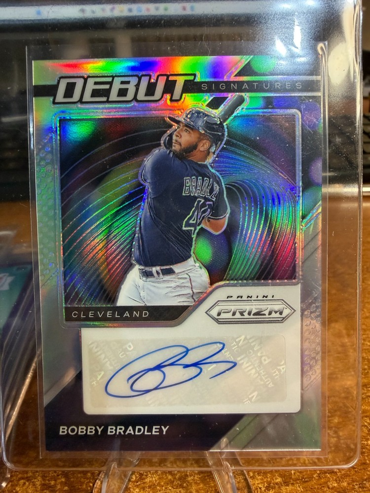 Bobby Bradley 2021 Prizm Baseball – Debut Signatures AUTO – Cleveland Guardians