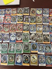 1972 Sunoco NFL Action Player Football Stamps Lot of over 100 stamps