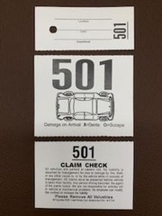Valet Parking Tickets 3 Part, 1000 Tickets | 110lb White Card Stock, Car