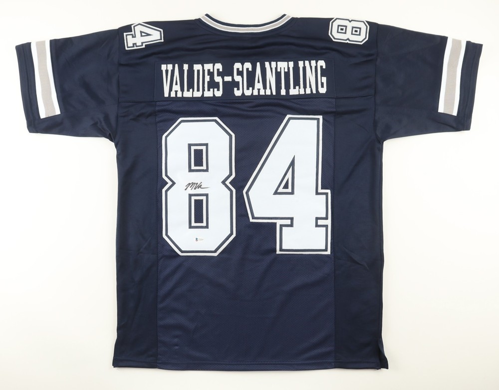 Marquez Valdes-Scantling Signed Dallas Cowboys Jersey (Beckett) Journeyman W.R