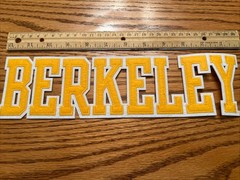 University Of California at Berkeley Iron OnPatch Brand New 12”x3” Free Shipping