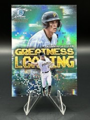 2025 Bowman Chrome Konnor Griffin #GL-13 Greatness Loading Aqua /125 Pirates