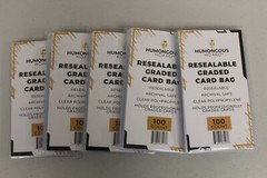 (500) Humongous Hoard Resealable Graded Card Bags – 5 Packs of 100